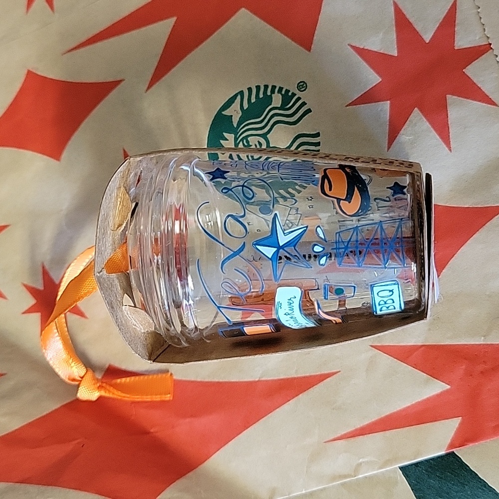 Starbucks Texas 2020 glass ornament